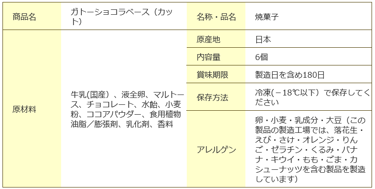 ガトーショコラ
